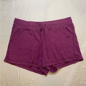 Athletic Works size large purple lounge shorts